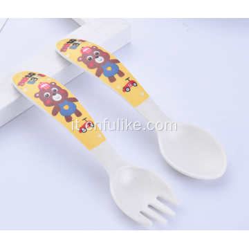 Set di posate Kiddy in plastica colorata